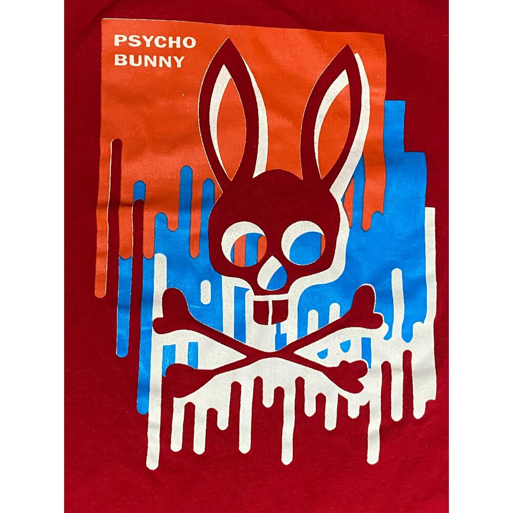 Psycho Bunny Youth Red T‑Shirt – Size Small